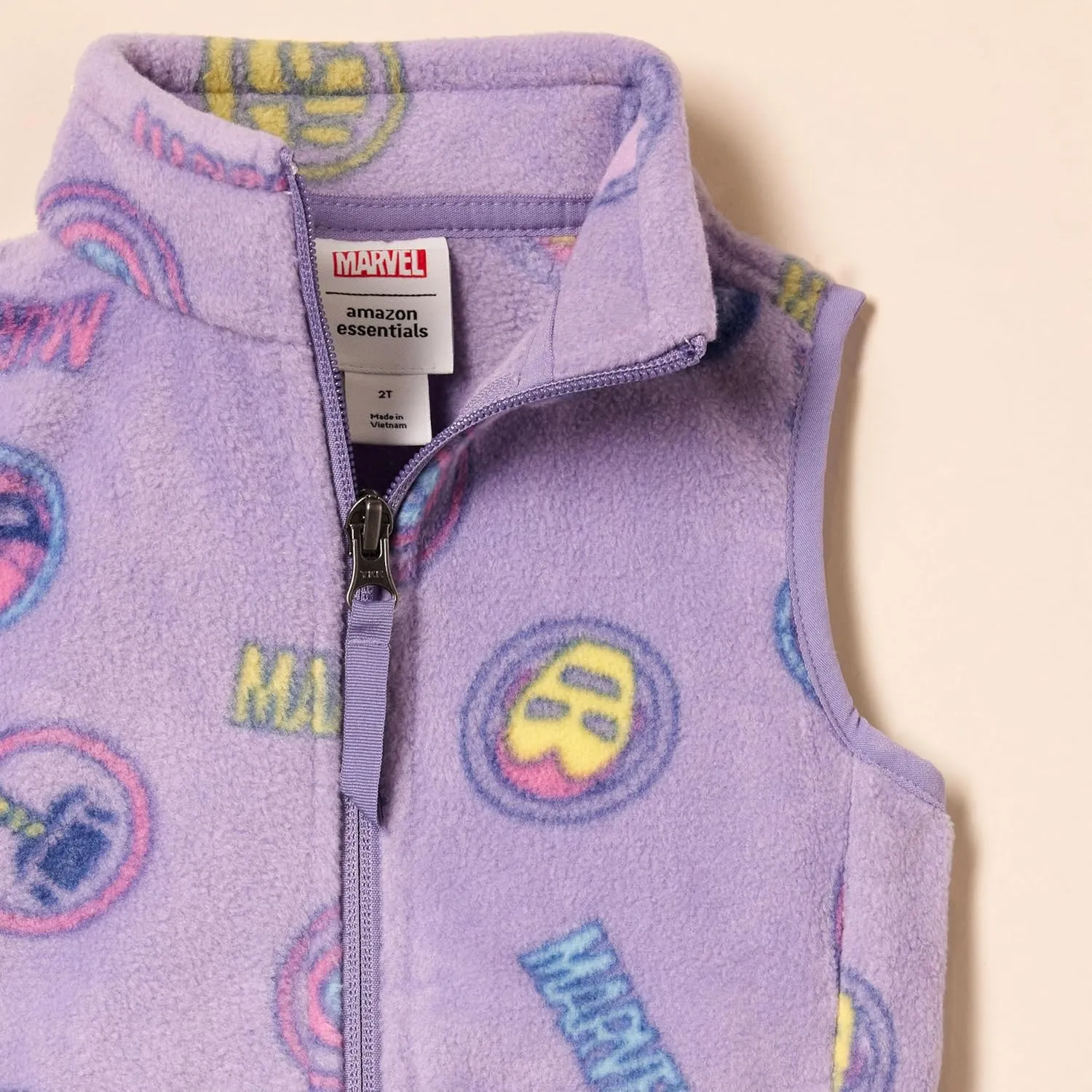 Amazon Essentials Disney | Marvel | Star Wars | Princess Girls and Toddlers' Polar Fleece Vest