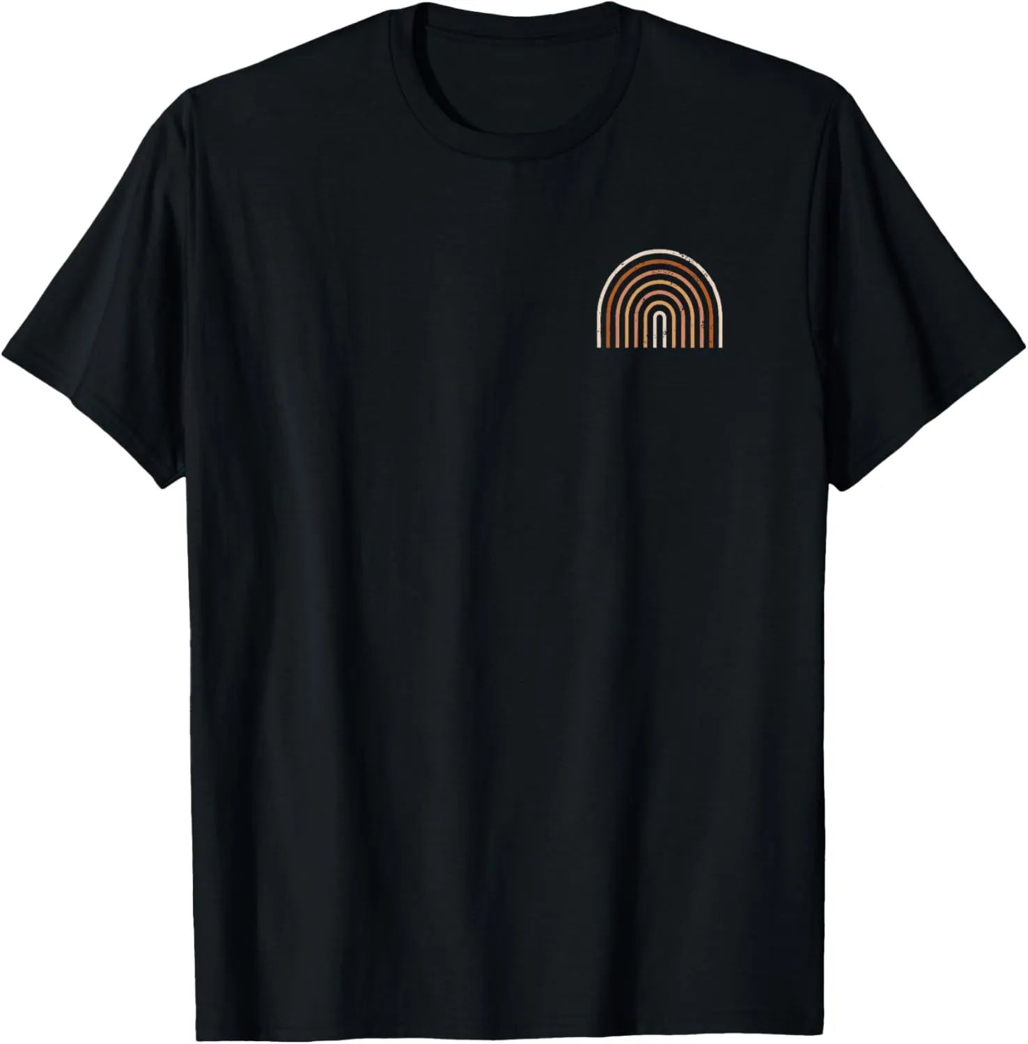 Boho Rainbow Art Abstract Colors Minimalist Graphic T-Shirt
