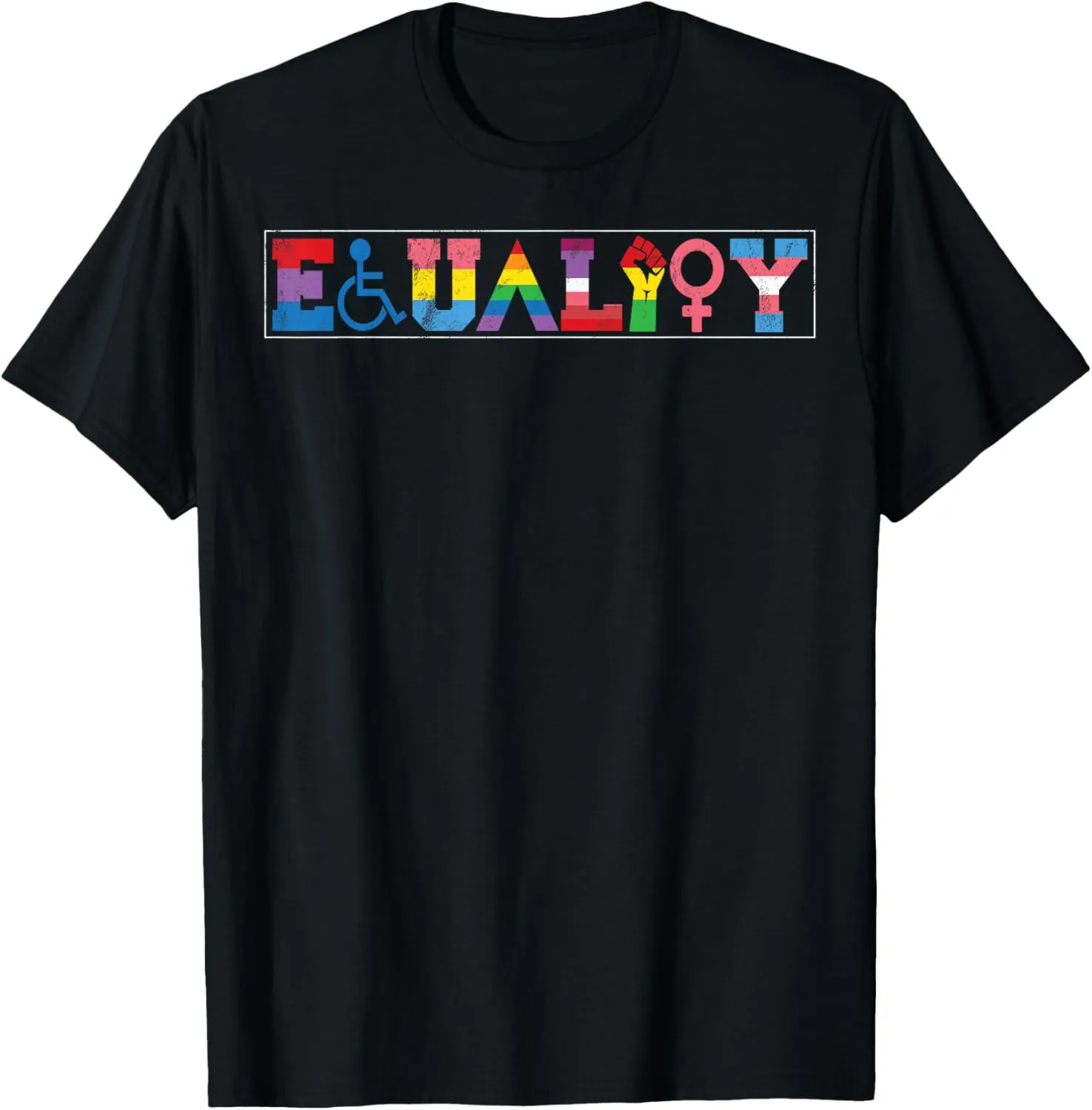 Equality LGBTQ Rainbow Flag LGBTQ Pride Transgender T-Shirt
