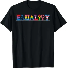 Equality LGBTQ Rainbow Flag LGBTQ Pride Transgender T-Shirt