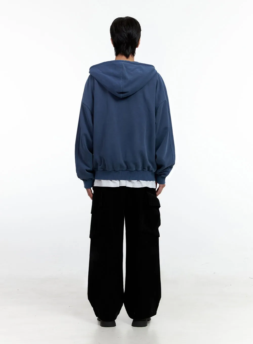Men's Classic Two-Way Zipper Hoodie IN401