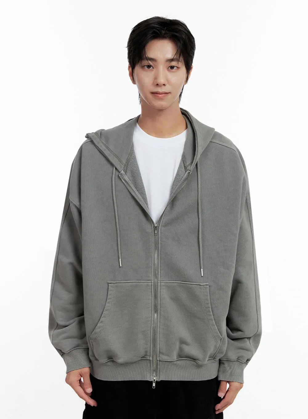 Men's Classic Two-Way Zipper Hoodie IN401