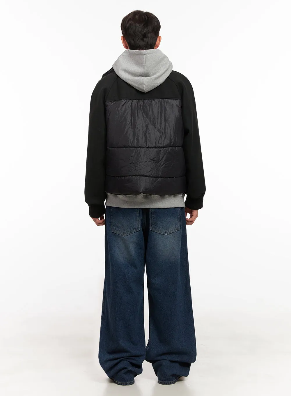 Men's Square Bomber Puffer Jacket ID427