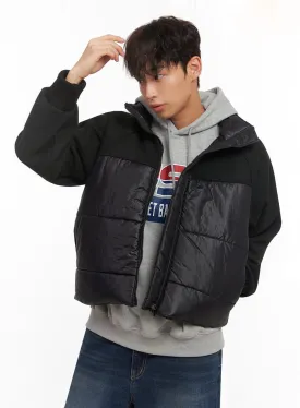 Men's Square Bomber Puffer Jacket ID427