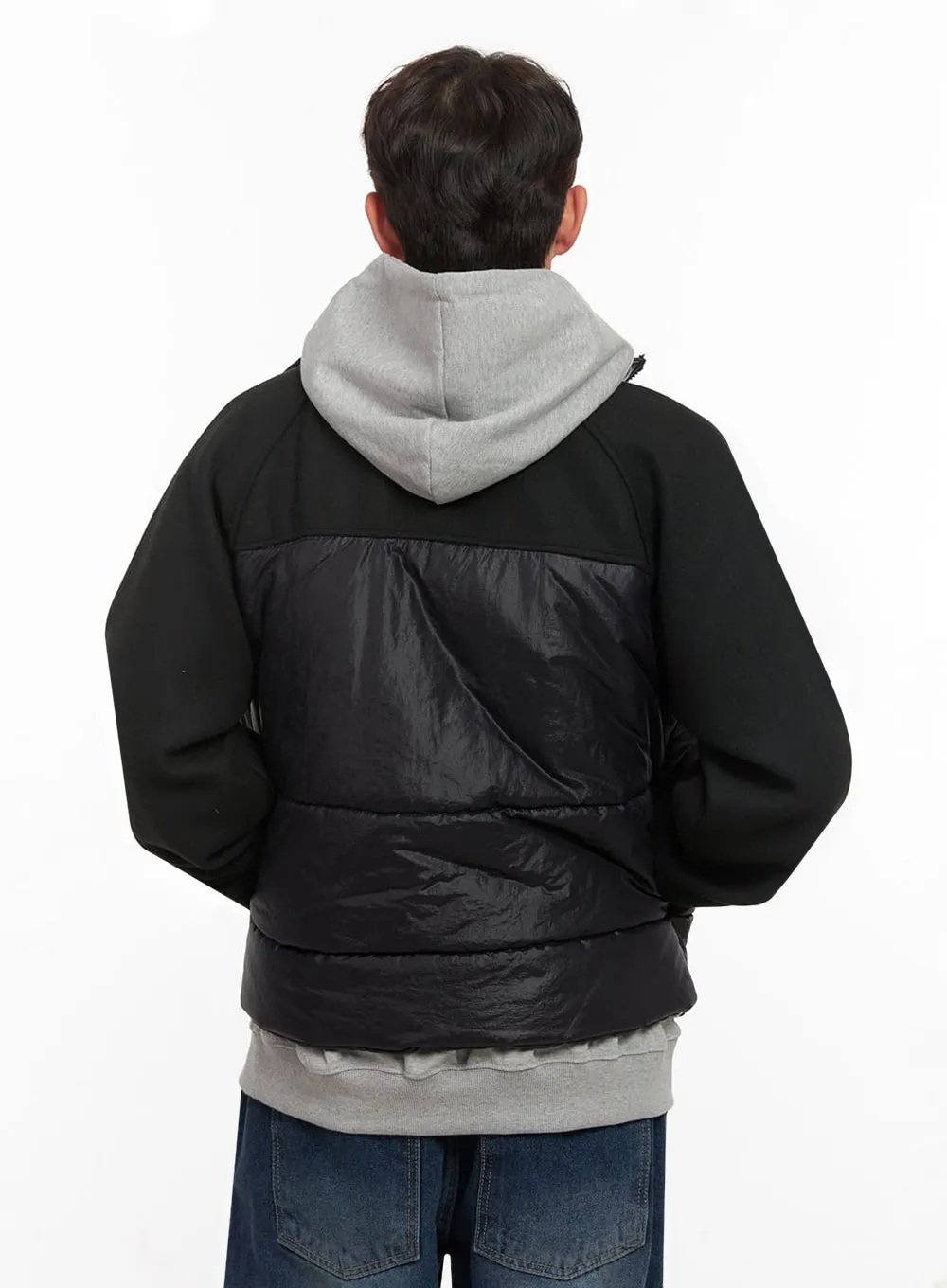 Men's Square Bomber Puffer Jacket ID427