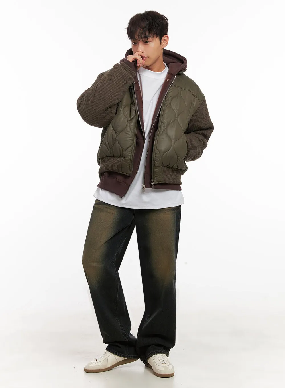 Men's Warm Cotton Zip-Up Jacket ID427