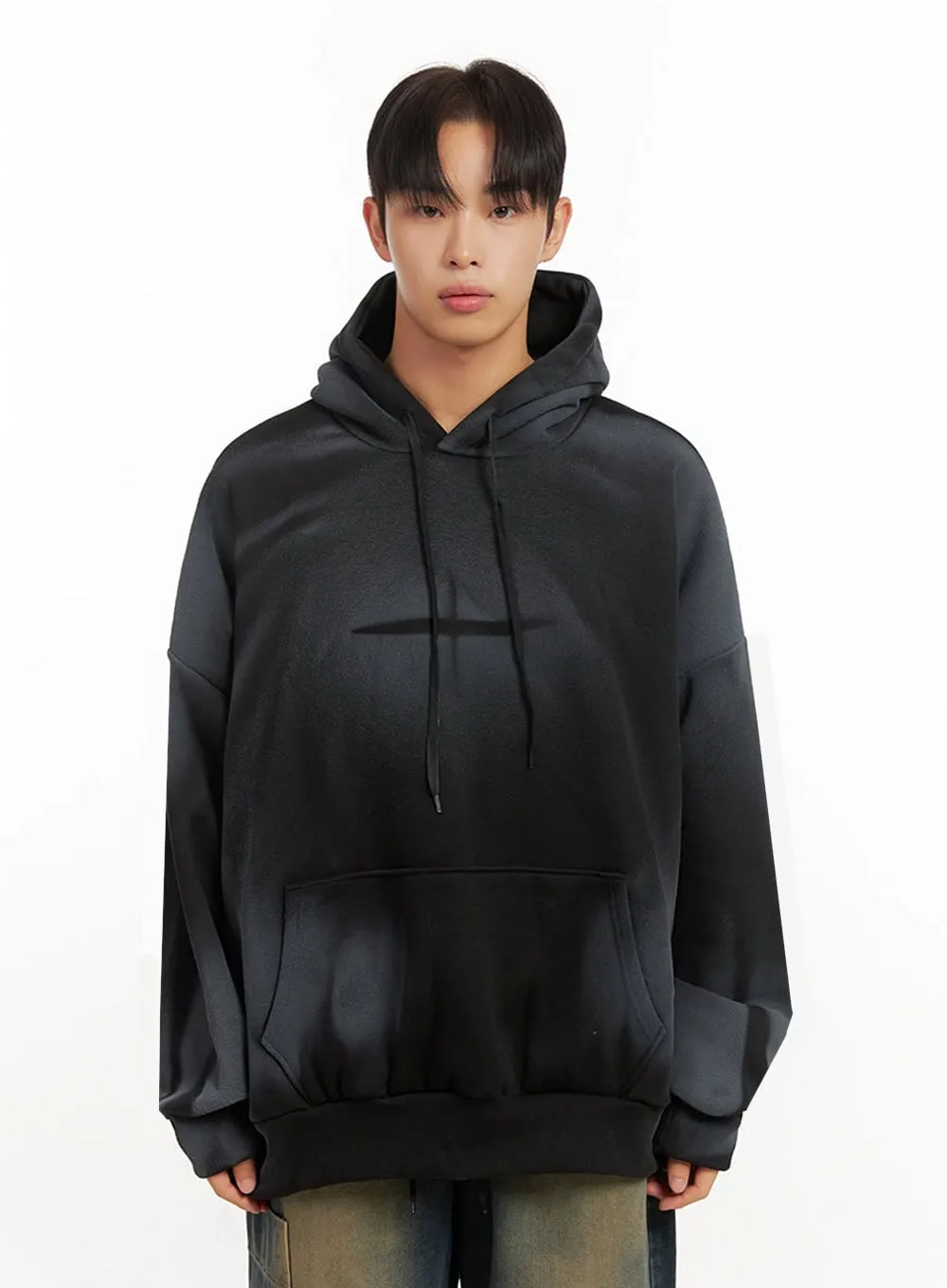 Men's Washed Graphic Hoodie ID406