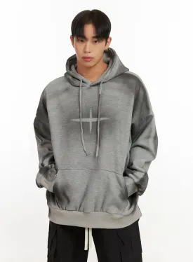 Men's Washed Graphic Hoodie ID406