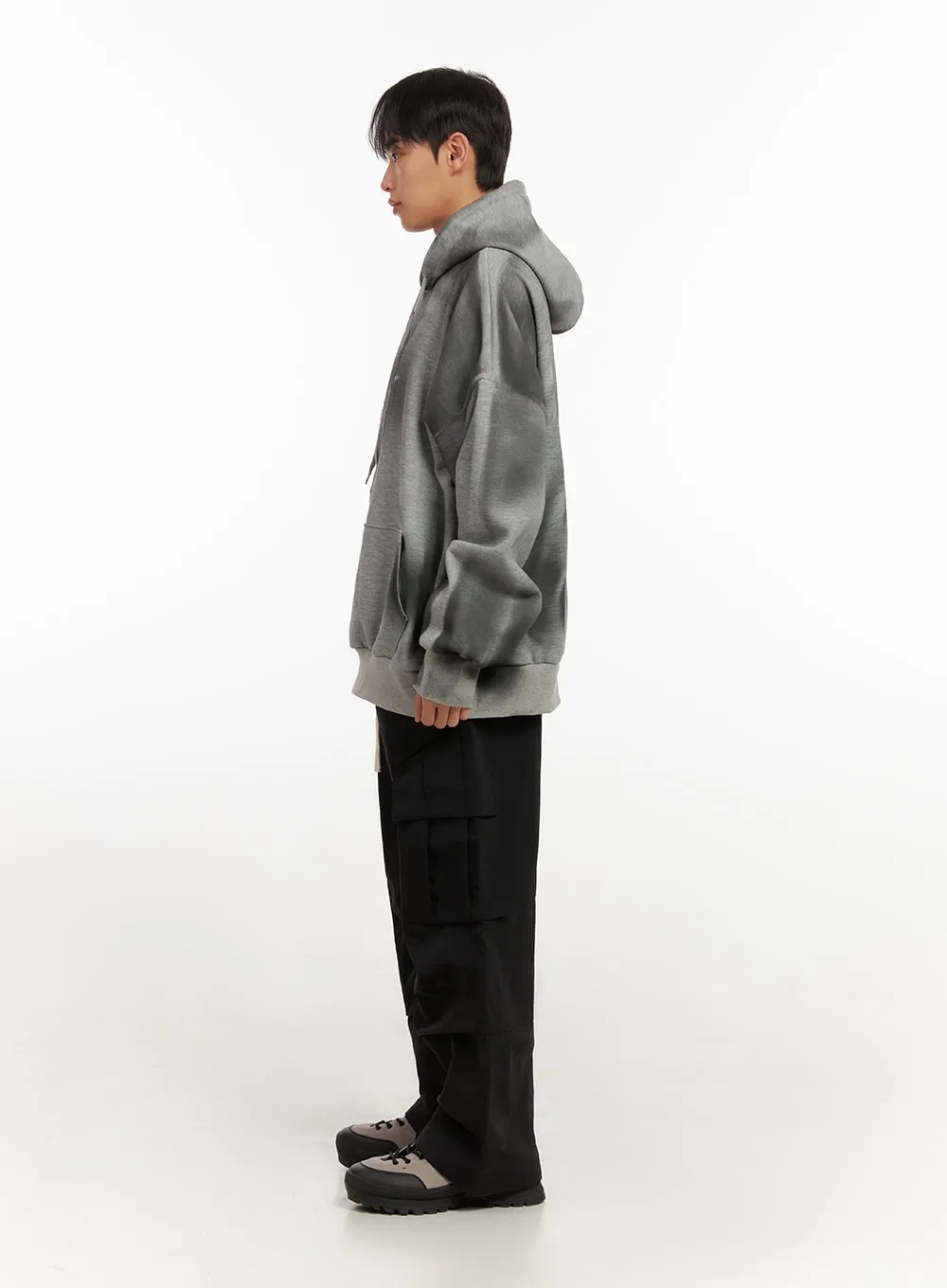 Men's Washed Graphic Hoodie ID406