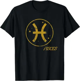 Pisces Birthday Star Sign Zodiac Astrology Fish Horoscope T-Shirt