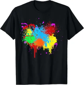 Pretty Paint Splatter Painting Abstract Art Paint Splatter T-Shirt