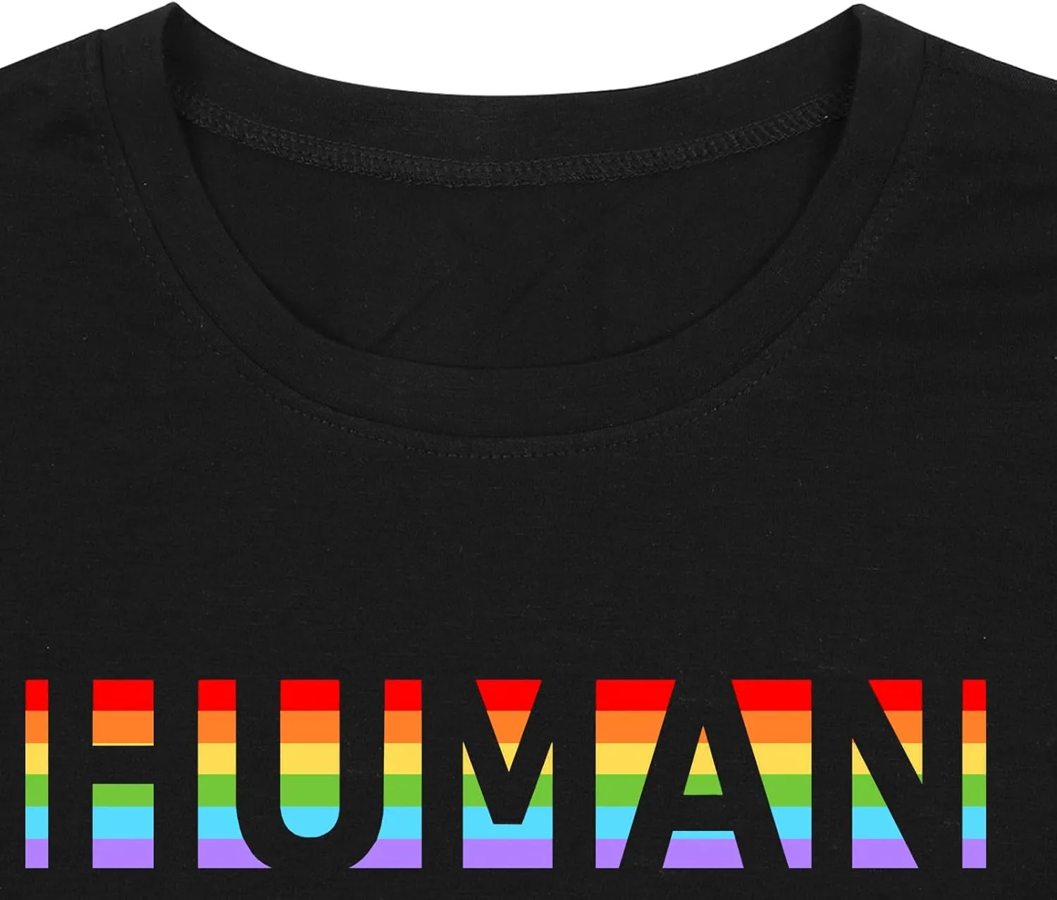 Pride Shirts Men: Human LGBTQ T Shirt Gay Pride Month Shirt Rainbow Graphic Tee LGBT Equality Blouse Tops