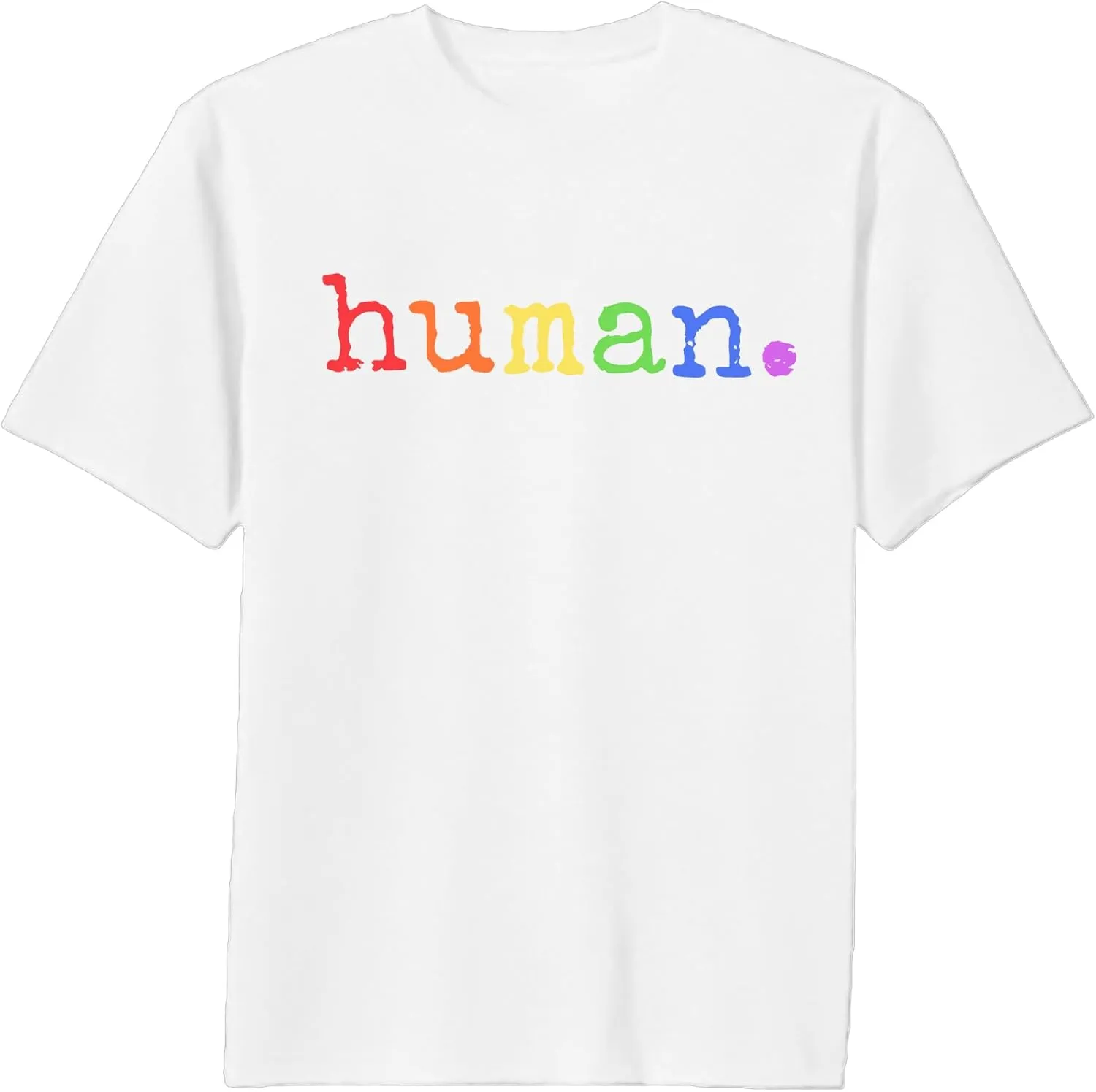 Pride Shirts Men: Human LGBTQ T Shirt Gay Pride Month Shirt Rainbow Graphic Tee LGBT Equality Blouse Tops