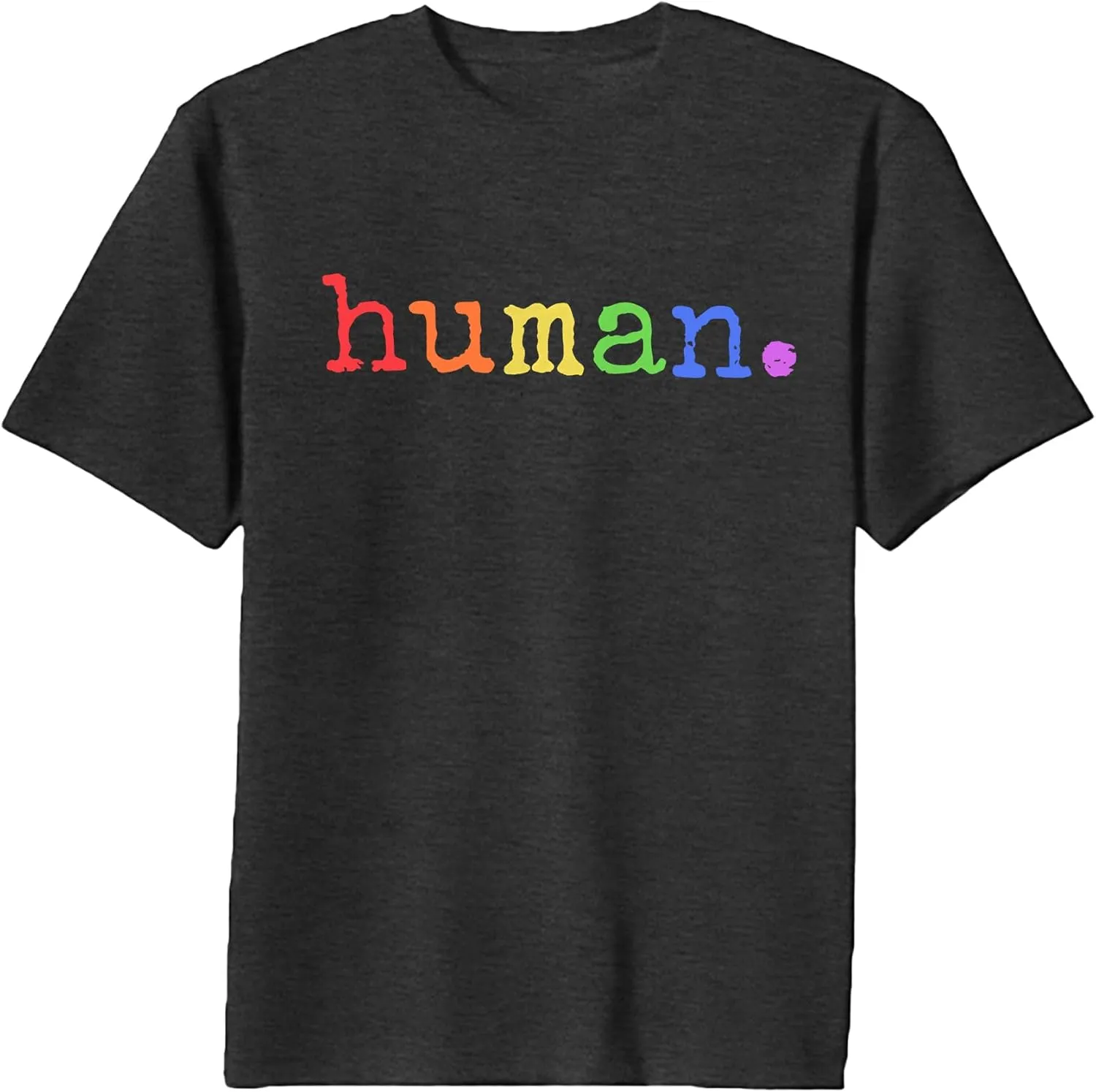 Pride Shirts Men: Human LGBTQ T Shirt Gay Pride Month Shirt Rainbow Graphic Tee LGBT Equality Blouse Tops