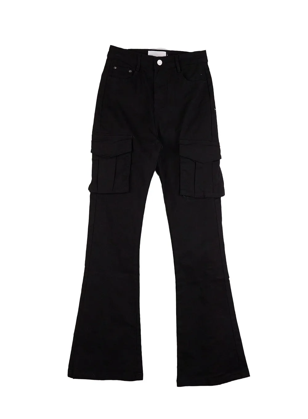 Slim Fit Solid Cargo Pants CN405