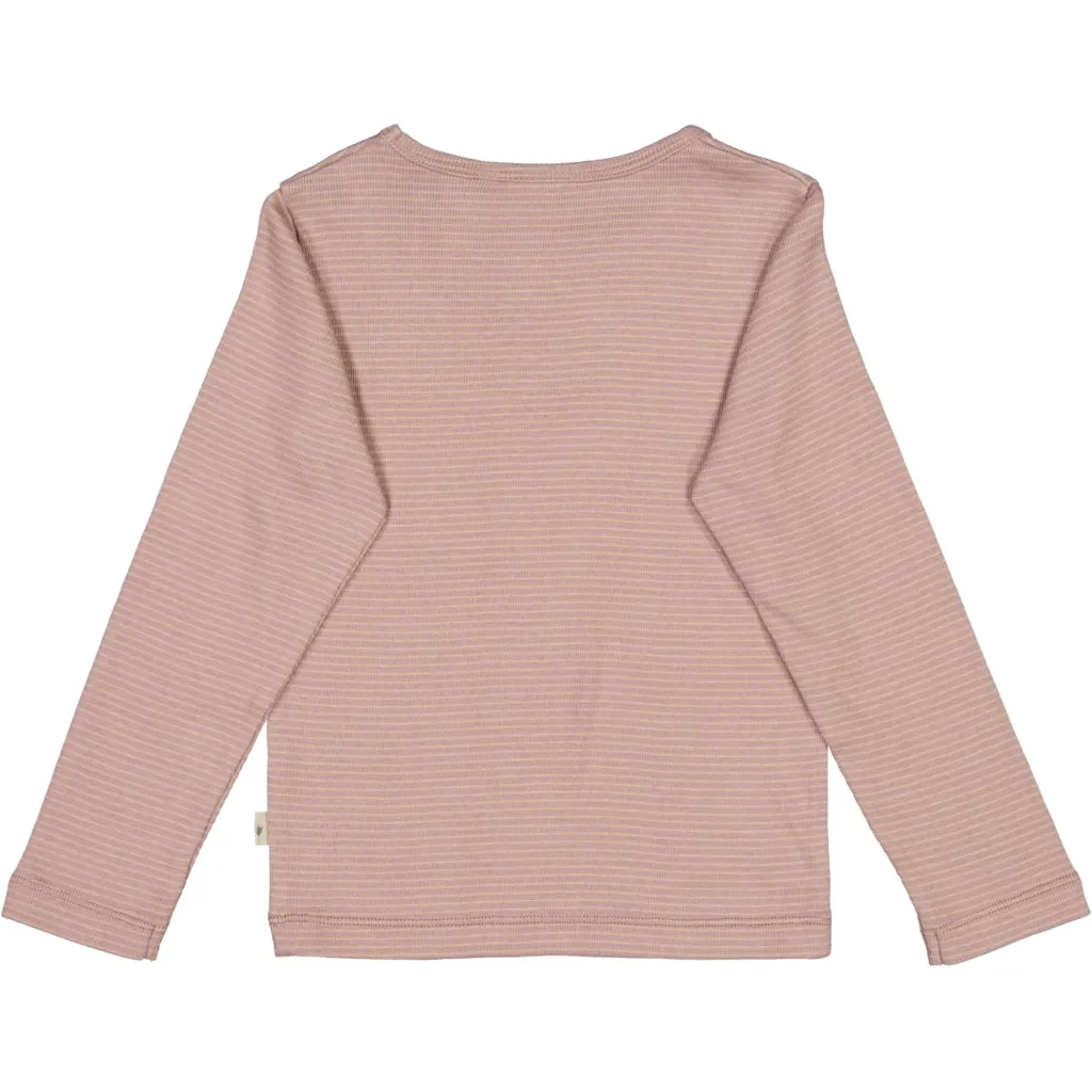 T-Shirt Nor LS - lilac stripe