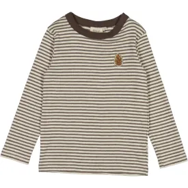 T-Shirt Spruce Cone Badge - mulch stripe