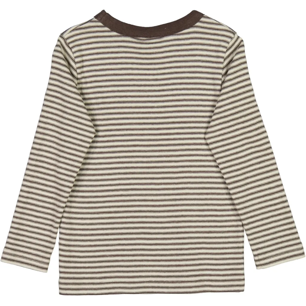 T-Shirt Spruce Cone Badge - mulch stripe