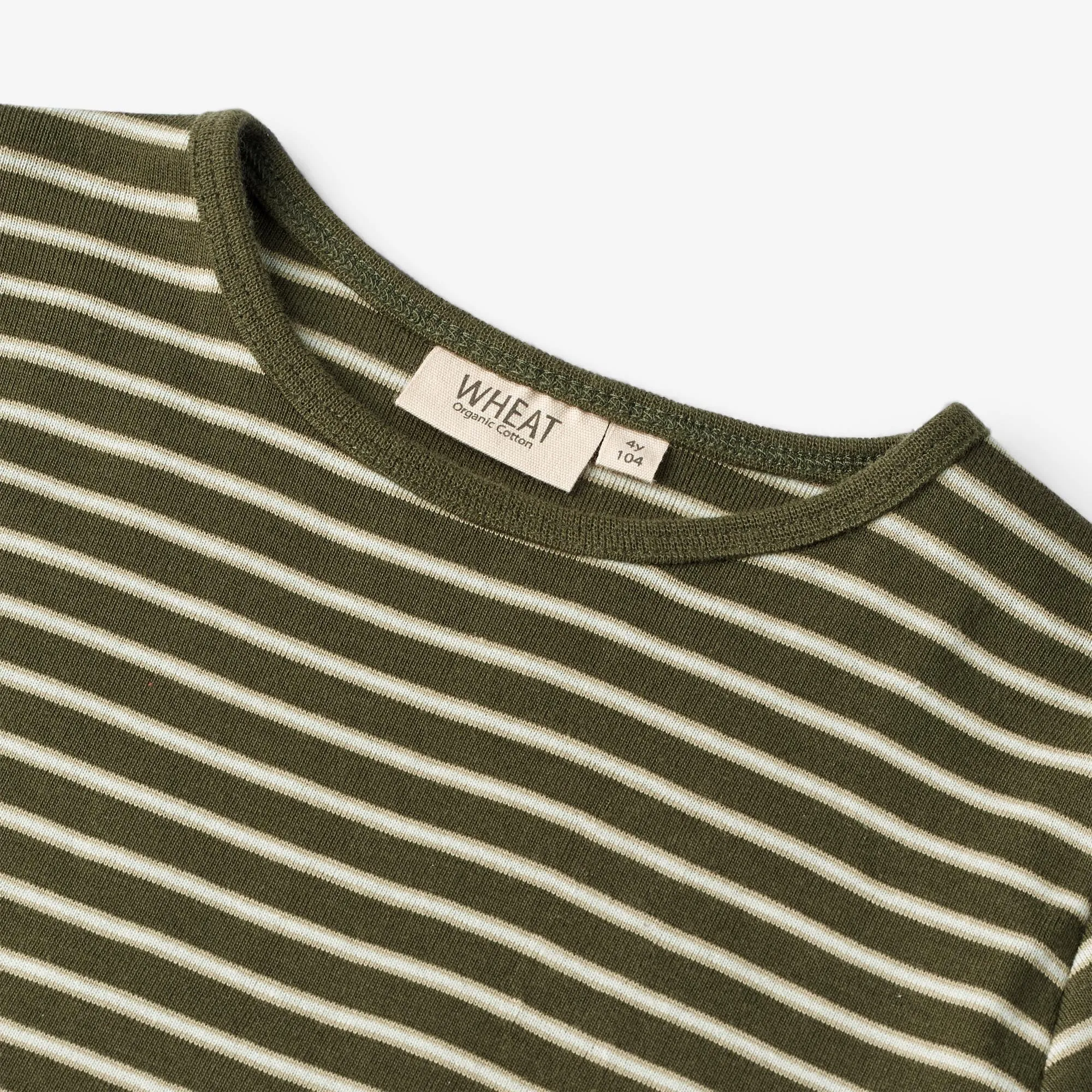 T-Shirt Stig - dark green stripe
