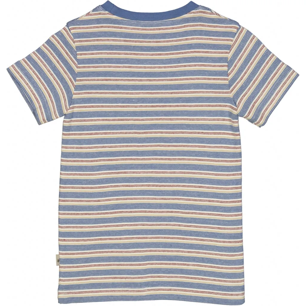 T-Shirt Wagner SS - bluefin multi stripe