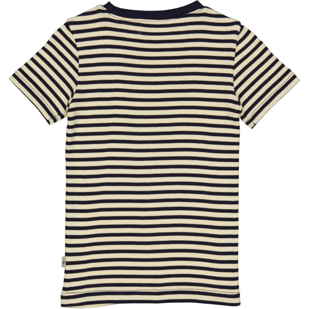 T-Shirt Wagner SS - deep wave stripe