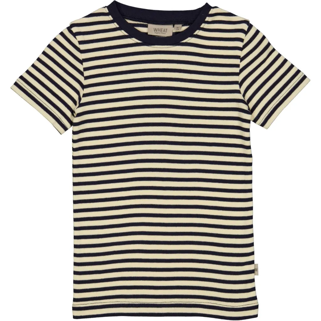 T-Shirt Wagner SS - deep wave stripe