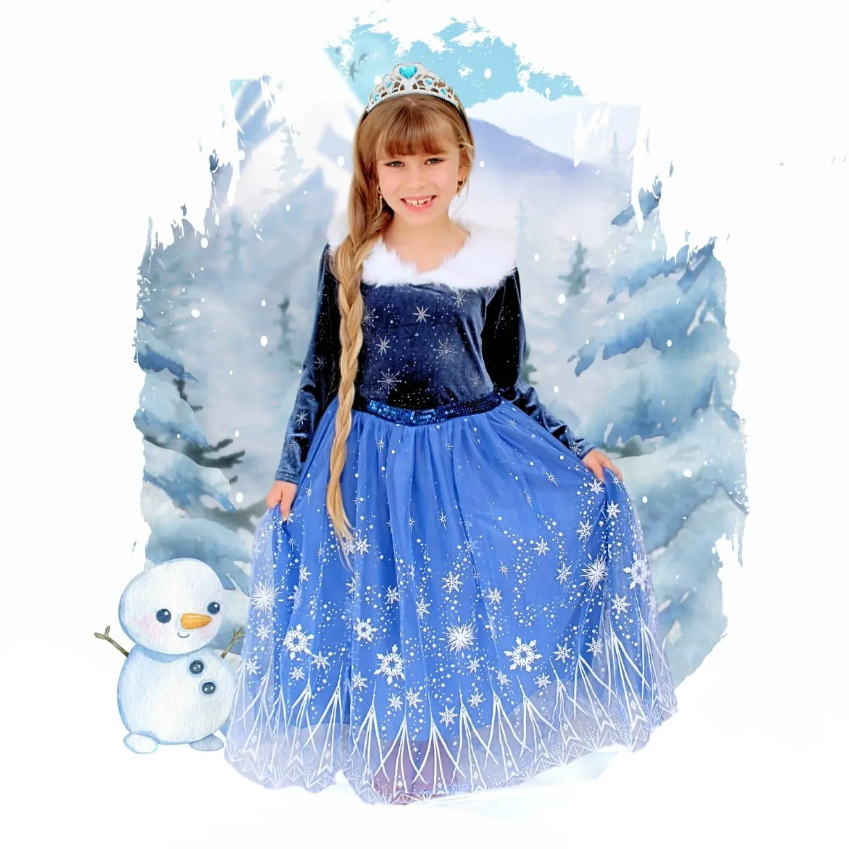 The Ultimate Frozen Gift Set: Elsa Luxury Dress and Accessories