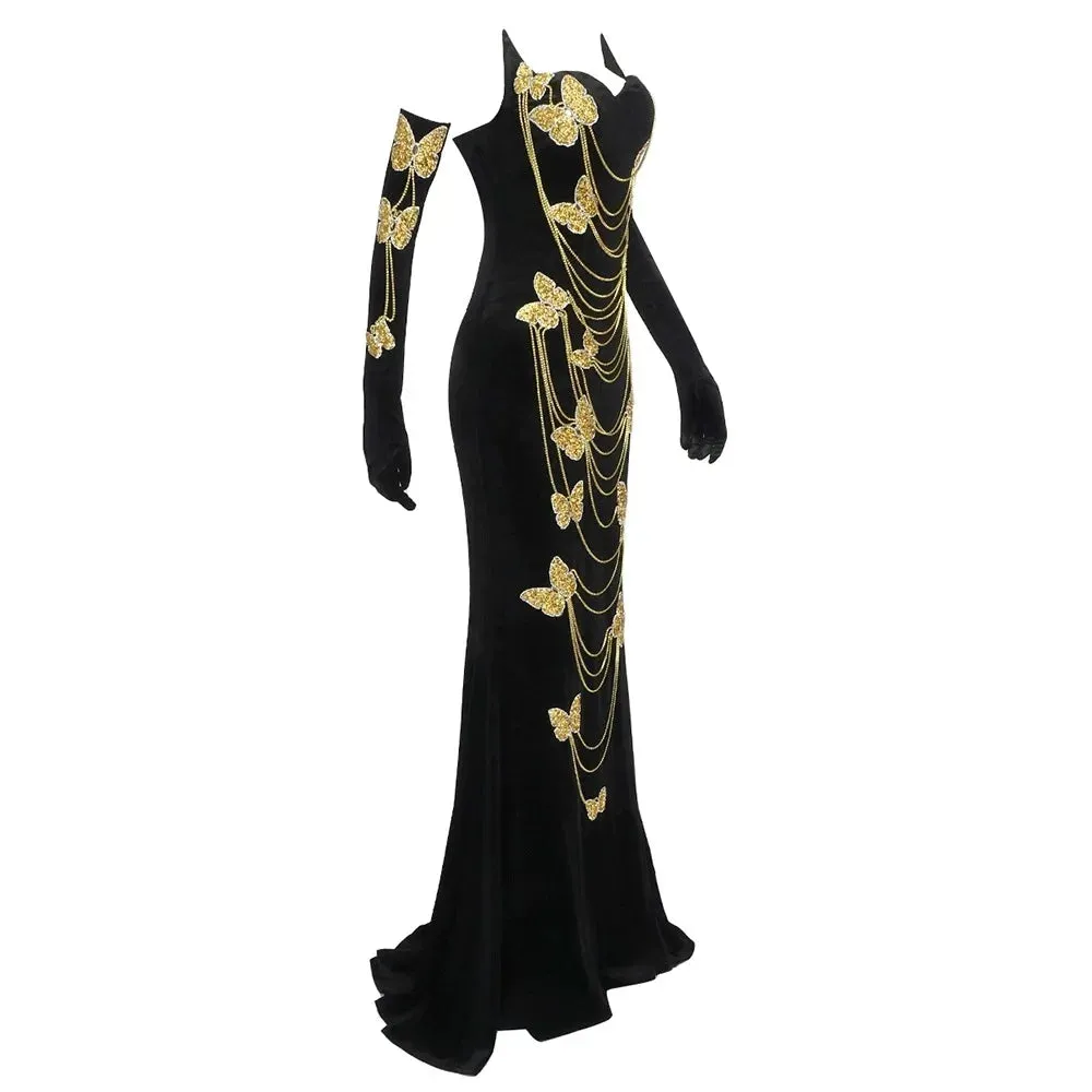 Trend4us Majestic Crystal Luxury Ball Gown
