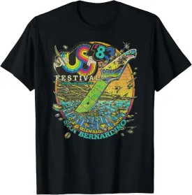 Vintage US Festival 1983 Colorful Rainbow Music Fest US 70s T-Shirt