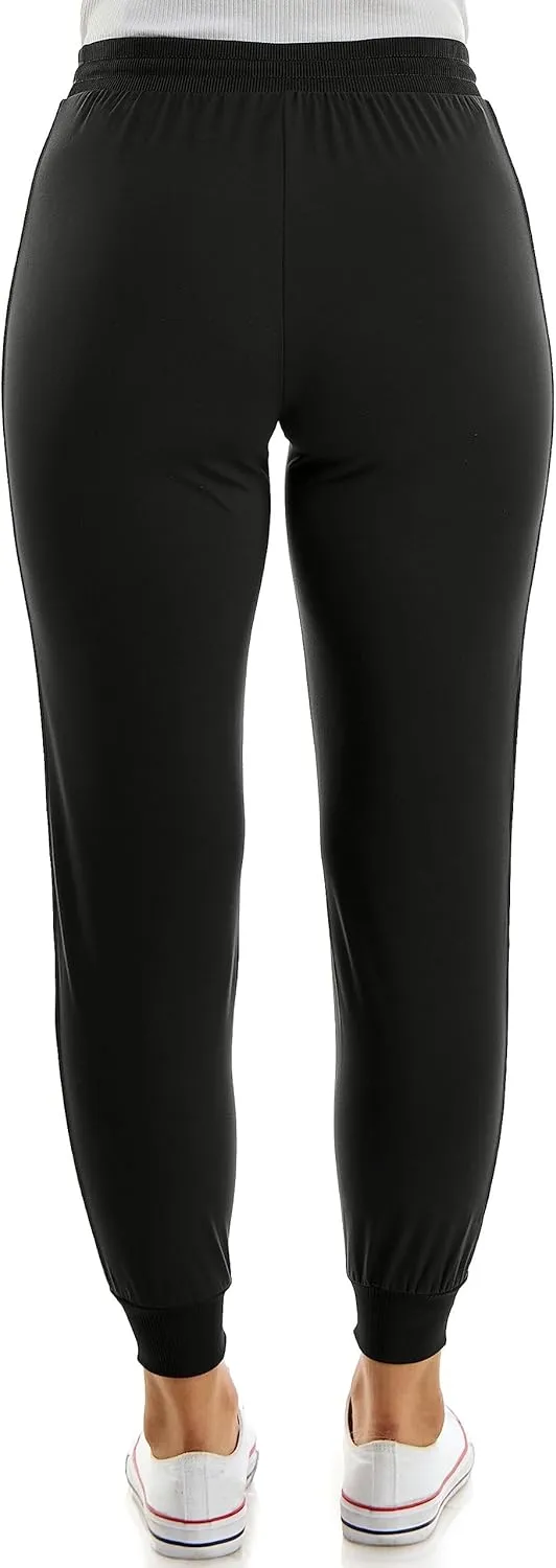 Zac & Rachel Women's Pull on Jogger Pant with Tie Front and Side Pockets