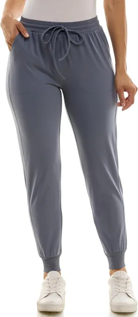 Zac & Rachel Women's Pull on Jogger Pant with Tie Front and Side Pockets