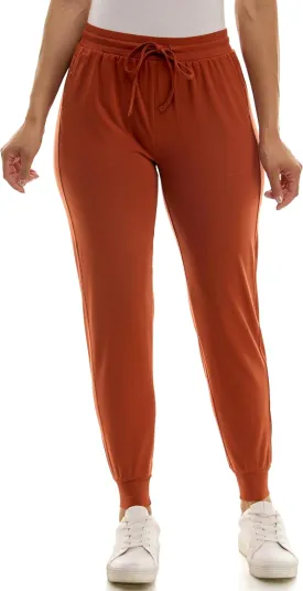 Zac & Rachel Women's Pull on Jogger Pant with Tie Front and Side Pockets